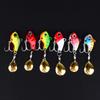 6Pcs Rotating Metal VIB Vibration Bait, Spinner Spoon Fishing Lures Jigs, Trout Winter Fishing Hard Baits Tackle Pesca Lure Set
