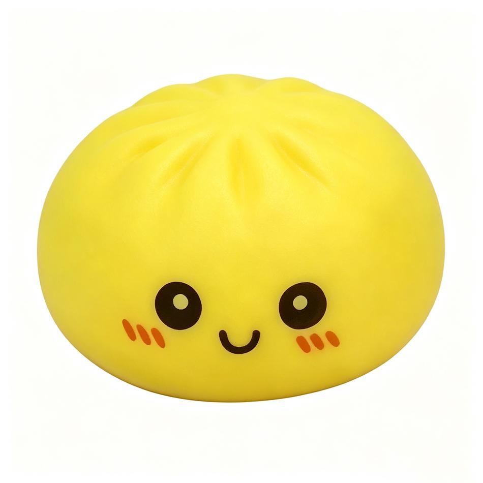 Luminous Steamed Bun Squishy Toy, Cute Glow In The Dark Bun Squeeze Fidget Toy, Soft Slow Rebound Stress Relief Sensory Toy