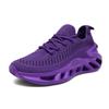 Breathable Knit Running Shoes Lightweight, Non-Slip  Purple Blade Design  EVA Sole | For Tennis, Gym, Sports & Work