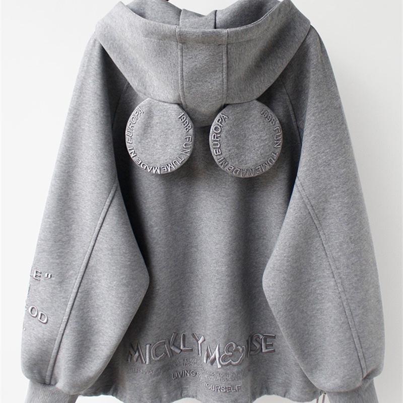 

2023 Осень/Зима Имитация Хлопка Хуа Свободное Средней Длины На Флисовой Подкладке Толстое Пальто Large чёрный