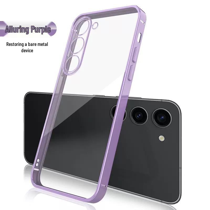 Samsung S25Ultra Electroplated Fine Hole Clear TPU Case - Ultra-Thin Soft Protective Cover