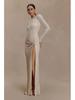 Elegant European & American One-Shoulder Twisted Evening Dress for Women