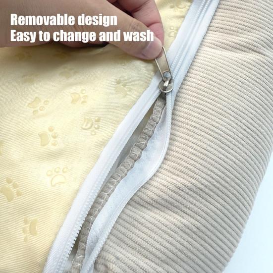 Cat Sofa Thickened High-Elastic Filling Removable Washable Cover Sofa-Style Design for Cats and Dogs All-Season Breathable Pet Bed