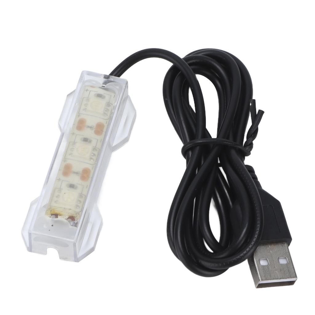Aquarium Light USB Charging Plastic Fish Tank LED Light for Aquatic Plants LandscapeBlue