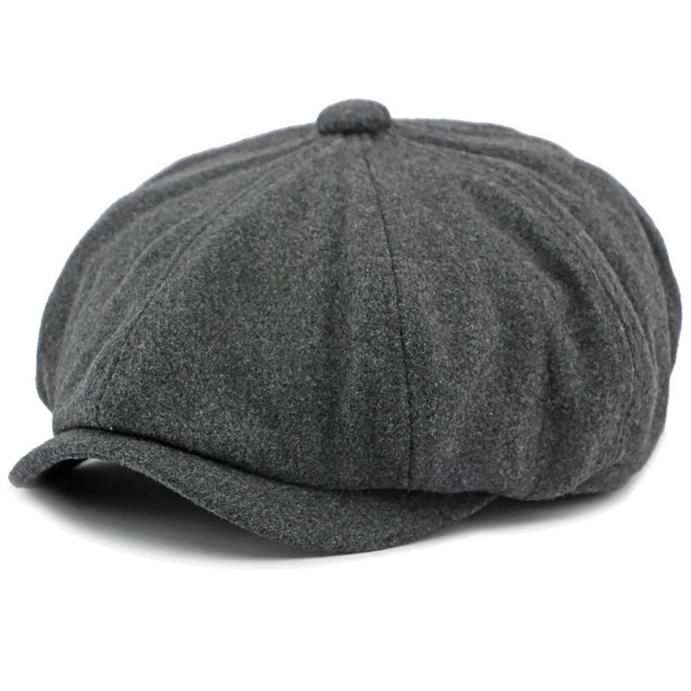 

HT4322 Berets Vintage Octagonal Cap Patchwork Artist Painter Wool Beret Hat Autumn Winter Caps for Men Women Beret Caps 55-59cm Elastic