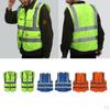 Waistcoat with Pockets, Zipper, Reflective