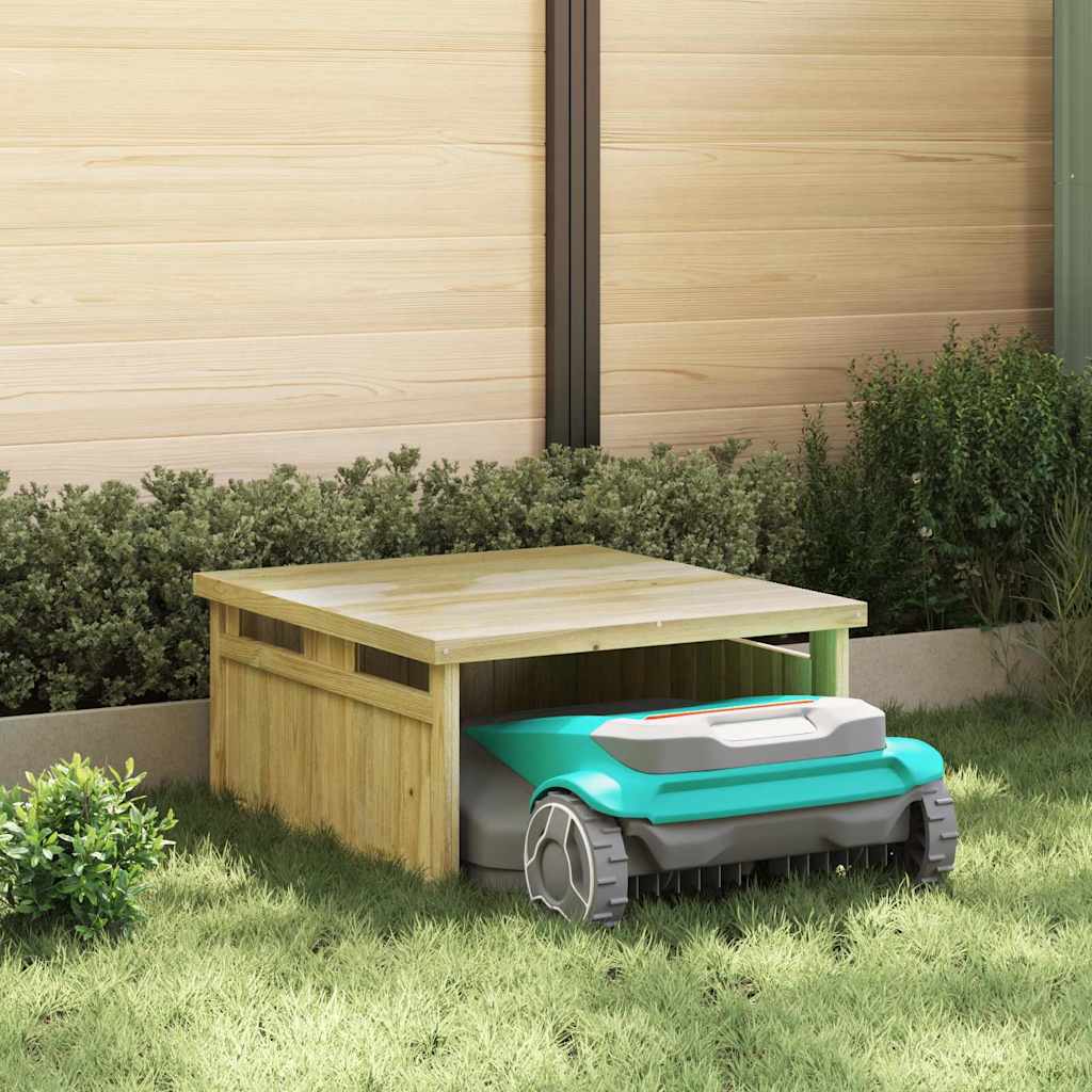 vidaXL Rasenmäher Garage Braun 73,5 x 81,5 x 38,5 cm braun