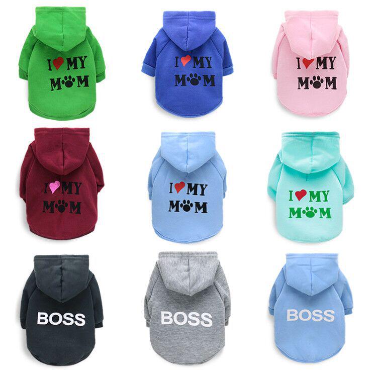 Pet Fleece Hooded Sweatshirt for Dogs - Autumn & Winter Style