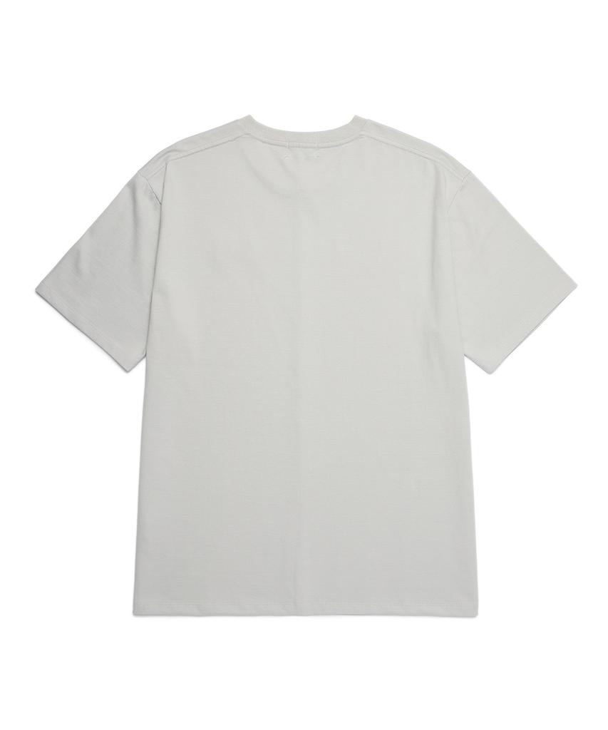 Illedis Half Cutting T-Shirt Gray
