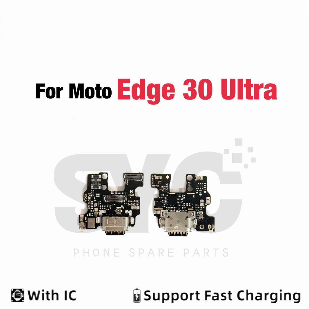 New USB Charging Board Port Dock Flex Cable Connector Microphone For Moto Edge 20 Lite S 30 40 50 Neo Fusion Ultra Pro Plus 2021