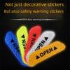 4 PCS Auto PET Reflective Car Door Sticker Interior Exterior Reflector Tape Decal Universal Car Accessories Helmet