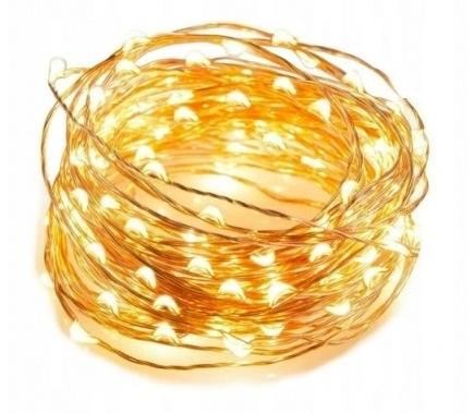 Wire Lights 50 Led Battery-Powered Colorful Wire Garland For Rgb Decoration