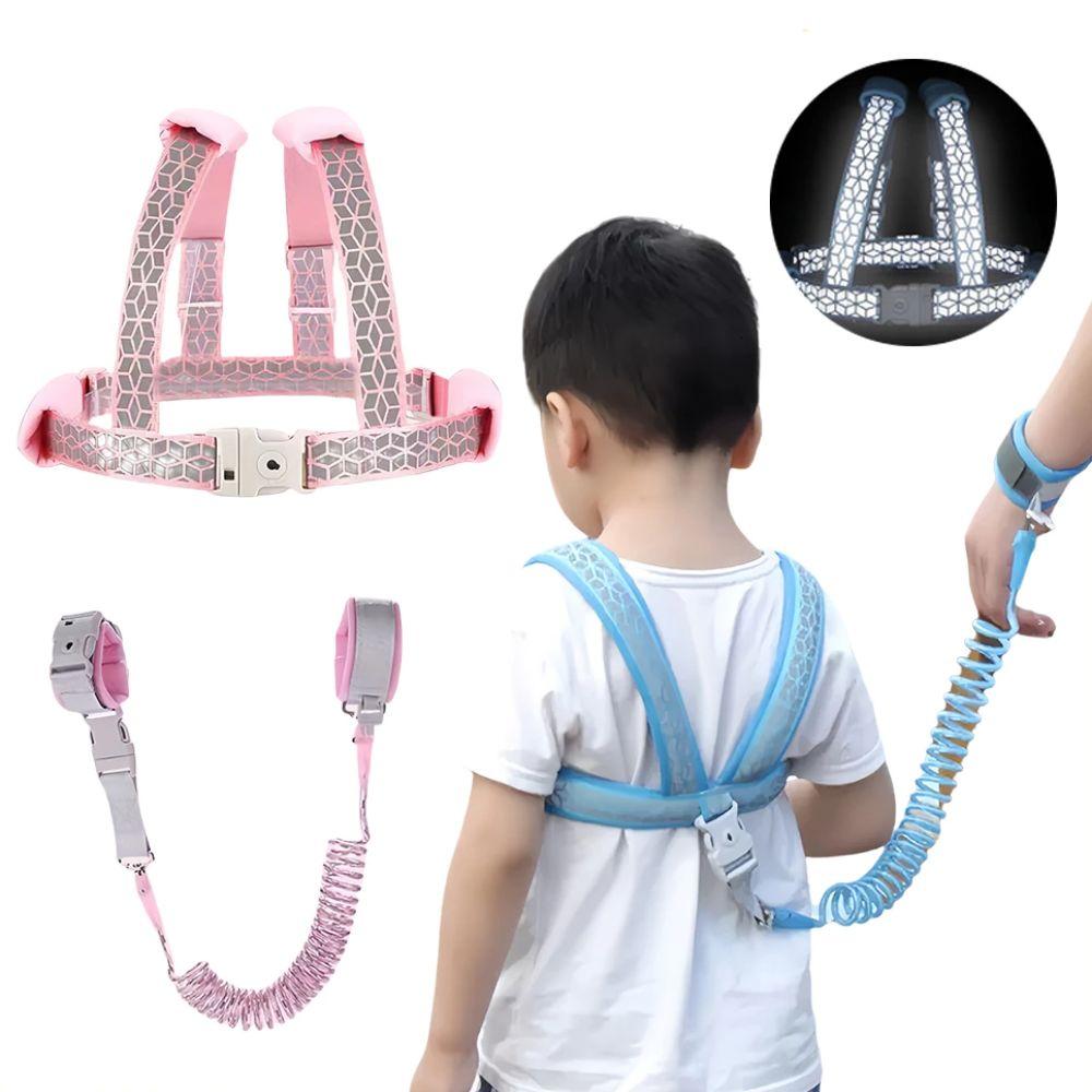 2 In 1 Adjustable Toddler Harness Leashes Steel Wire Baby Leash Strap  Child