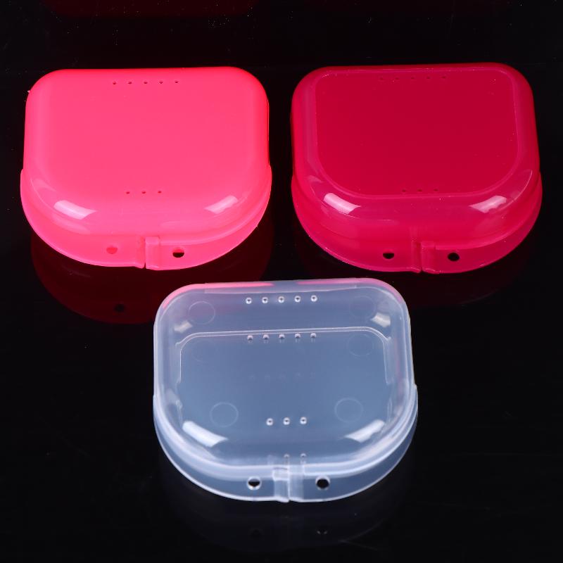 Mouth Guard Container Plastic Oral Hygiene Supplies Tray Dental Appliance Case Oral Tools Denture Storage Box Dental Retainer