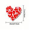4pcs You Got This! Motivational Vinyl Decals - Matte Finish,Irregular Heart Shape with Cute Cartoon Faces-Self-Adhesive Stickers