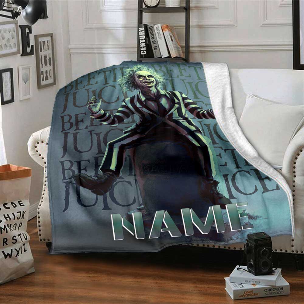 Warner (17) Customize Text Blanket Cozy Personalized Blanket Soft Warm Cozy Versatile for Living Room Office Couch Seaside Ideal for All Seasons