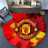 Man Utd2 Round Area Rug,Carpet Rug for Living Room Bedroom Sofa Playroom Decor,Non-slip Floor Mat