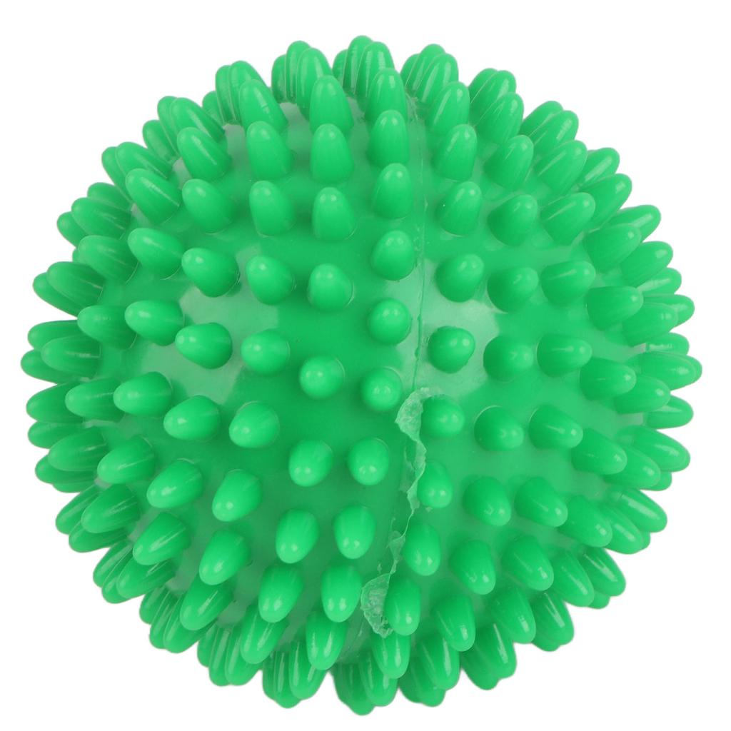 7.5cm PVC Spiky Hard Massage Ball Trigger Point Sport Hand Foot Pain Fasciitis RelieverGreen
