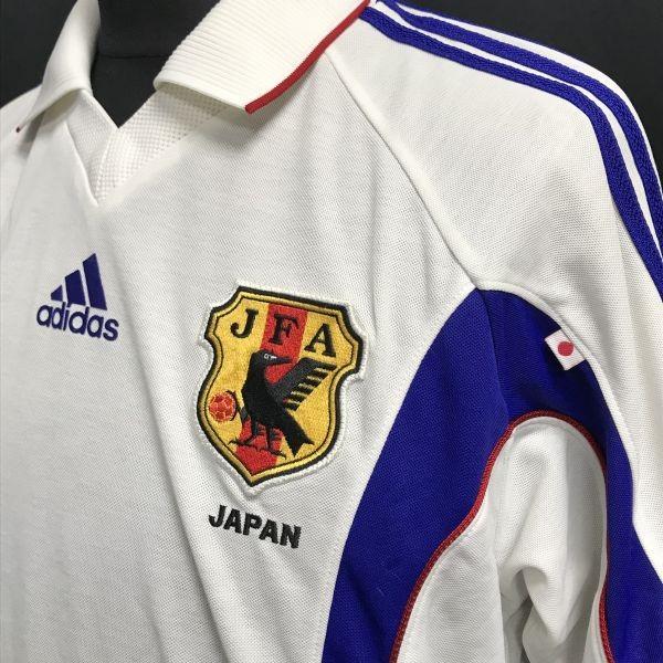 Japan National Soccer Team Away Replica Uniform 1999-2000 White Size L Men Adidas Japan Made(USED)
