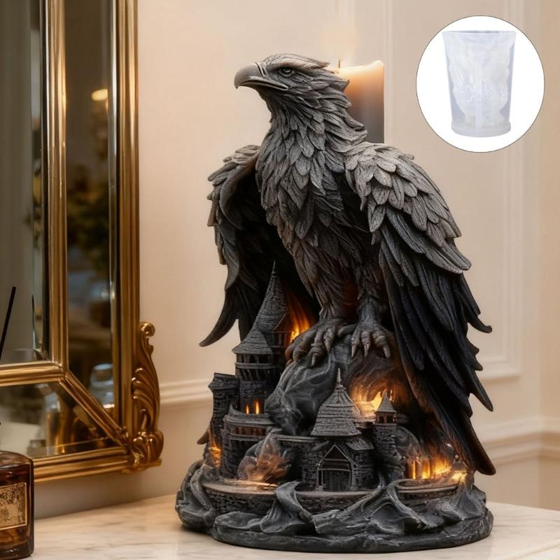 Unikátní 3D silikonová forma na vosk pro svíčky a mýdla s fantasy tématem