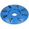 Wood Carving Disc 8 Teeth Carbon Steel Woodworking Arc Tea Tray Digging Milling Cutter
