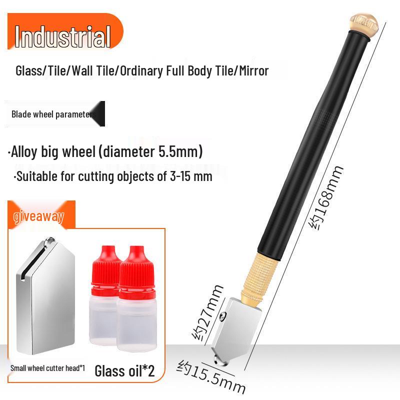 Diamond Glass Cutter for Thick Mirrors and Tiles