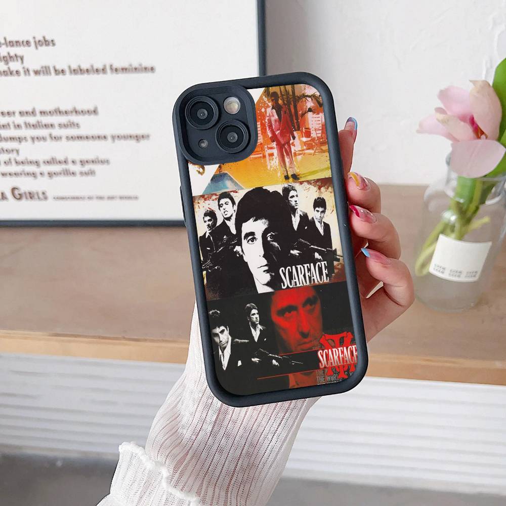 Classic S-Scarface Film Tony Phone Case For IPhone 16 15 14 Plus 13 12 11 17 Pro Max Pro Soft Cover