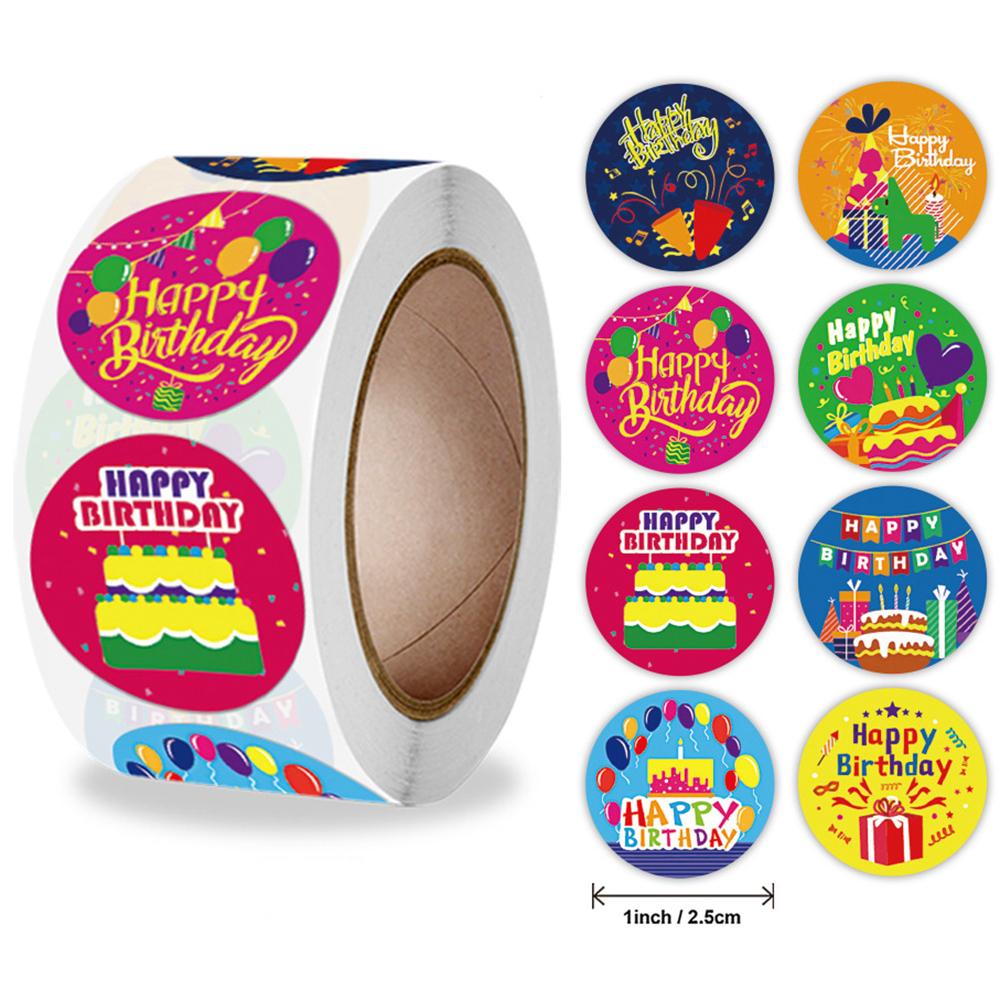 Custom Items Custom Label Sticker Happy Birthday Scrapbooking & Stamping X080