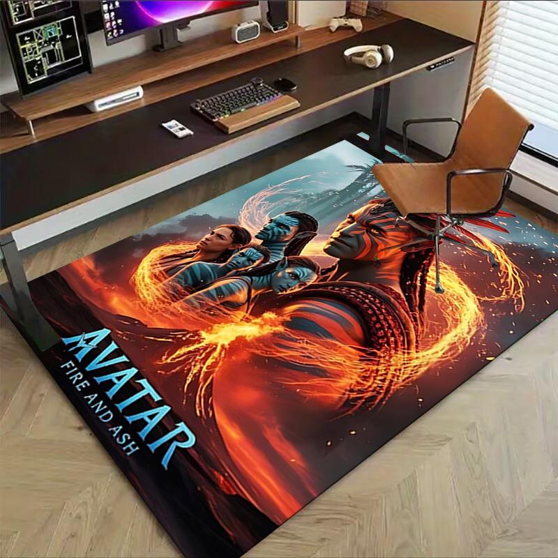 Avatar Fire Ash Carpet For Playroom Bedroom Living Room Sofa Home Decorkids Game Area Rug Nonslip Floor Mat