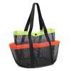 Mesh Beach Bag Mesh Shower Storage Bag Large Capacity Tote Beach Bag Toiletries Towels Organizer for Travel Gym Camping