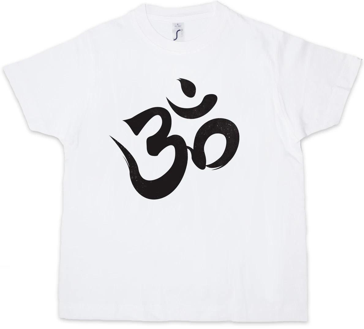 OM SIGN LOGO Kids Boys T-Shirt India Shiva Buddha Govinda Buddhism India 140