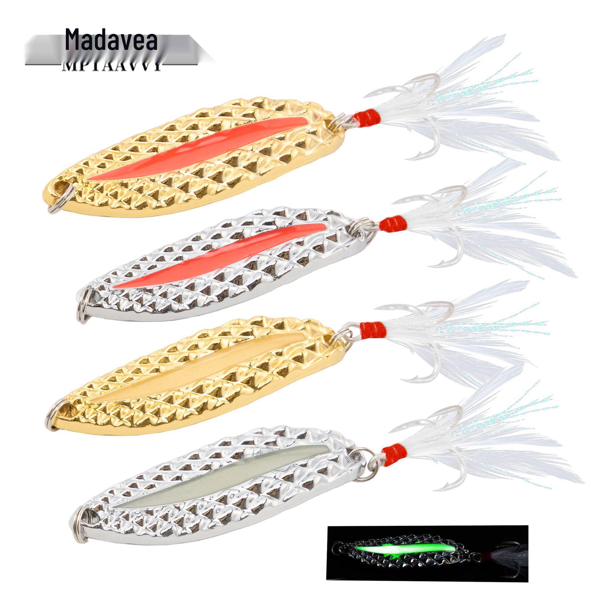 

Светящийся набор спиннербейтов для дальнего заброса для пресной воды - Бионическая пиявка и приманка на окуня 2.5g + Imported Single Hook