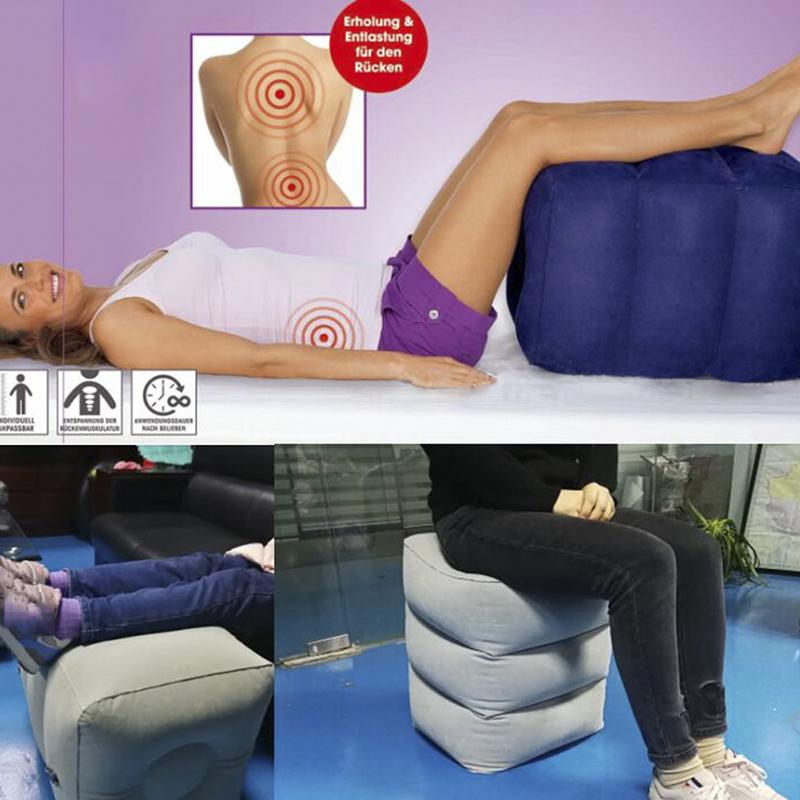 

Надувна портативна підніжка для подорожей. Подушка. Літак. Поїзд. Дитяче ліжко. Підставка для ніг one size