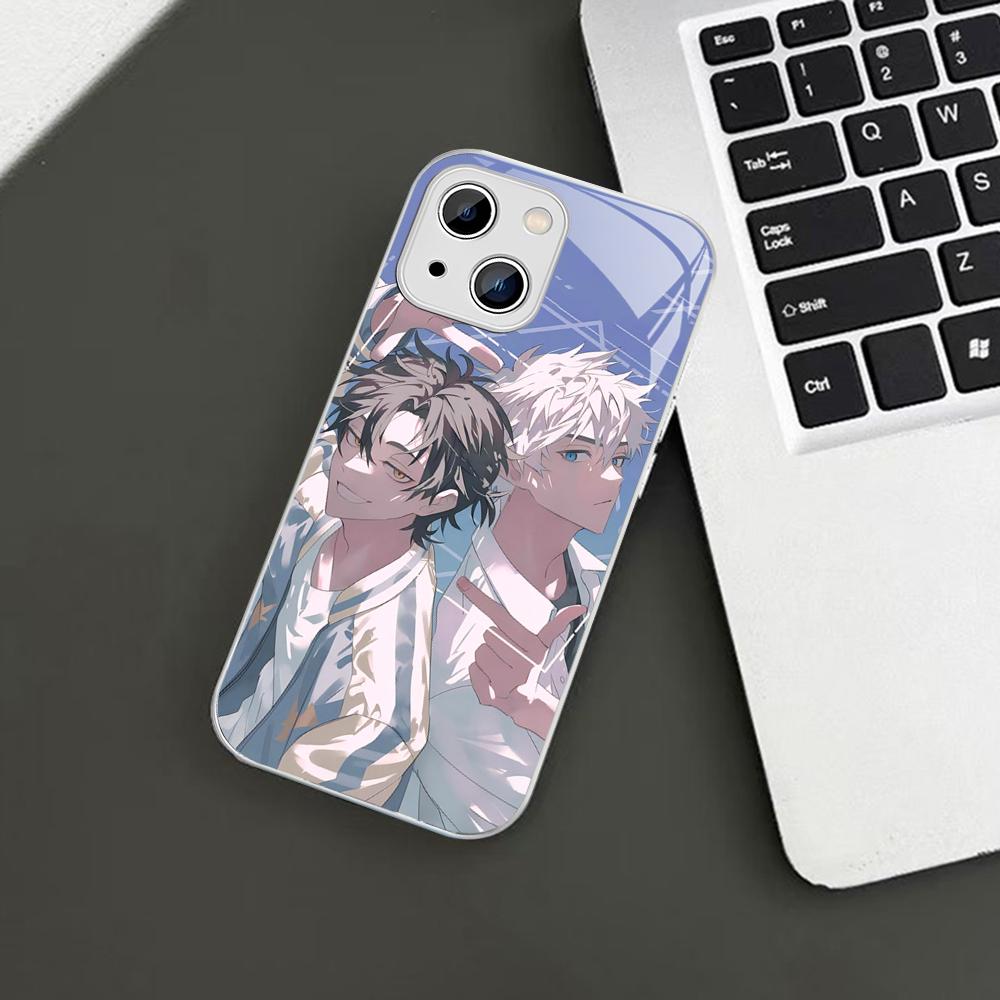 Anime Link Click Time Agent Phone Case For iPhone 14 13 12 Mini 11 Pro XS Max X XR 14 Plus Tempered Glass Cover