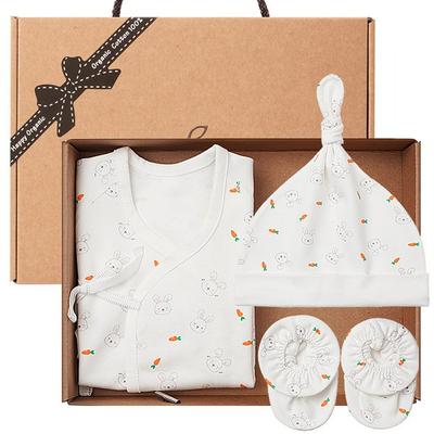 Happy Organic Newborn Rabbit Bad Organic Four Seasons Gifts + Geschenkbox-Set, beste Kinderkleidung Koreas