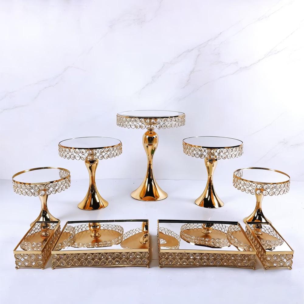 European Crystal Cake Stand: Wedding Decoration & Dessert Tray Ornament