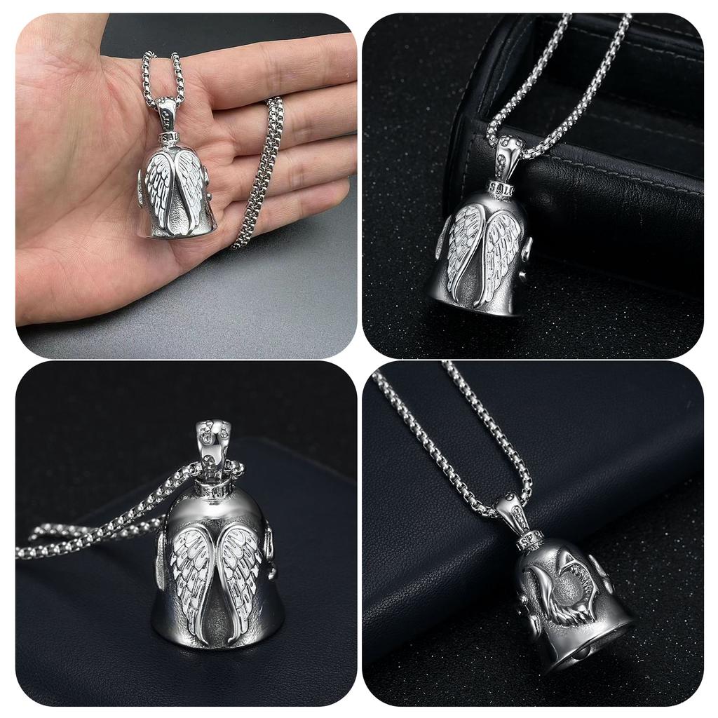 Riding Bell Angel Guardian Biker Riding Bell Portable Motorcycle Accessories For Biker Riders Motorcycle Bicycle Valentine Gift