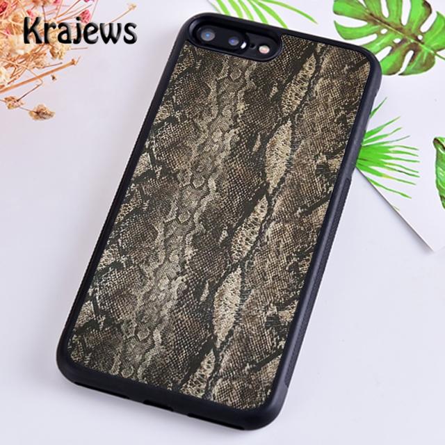 Krajews Cool Snake Texture Phone Case Cover For iPhone 17 Air 16 15 14 plus 12 13 pro max coque Shell Fundas