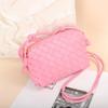 New Mini Small Square Bag Sheepskin Handmade Weaving Crossbody Phone Bag Camera Bag Single Shoulder Women's Bag