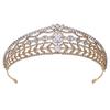 Crystal Zirconia Tiara - Luxury Wedding Crown for Bride Queen Princess