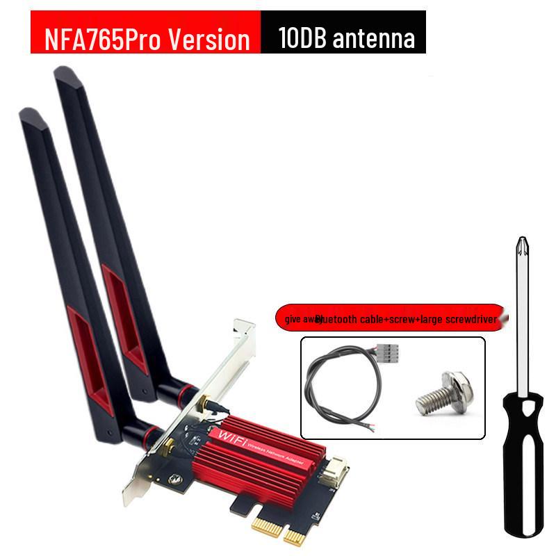 NFA765 Dual-Band AX6000 WiFi 6E & Bluetooth 5.2 Desktop PCIe Wireless Network Card