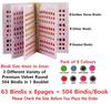 VAMA Stone Glitter Sparkle Doubleshade Crystal Stone Mix Bindi Book Kumkum Sticker for Girls & Ladies (504 - Mini Bindis Book)