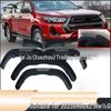 Gray Injection-Molded Fender Flares for 2023 Toyota Hilux Revo