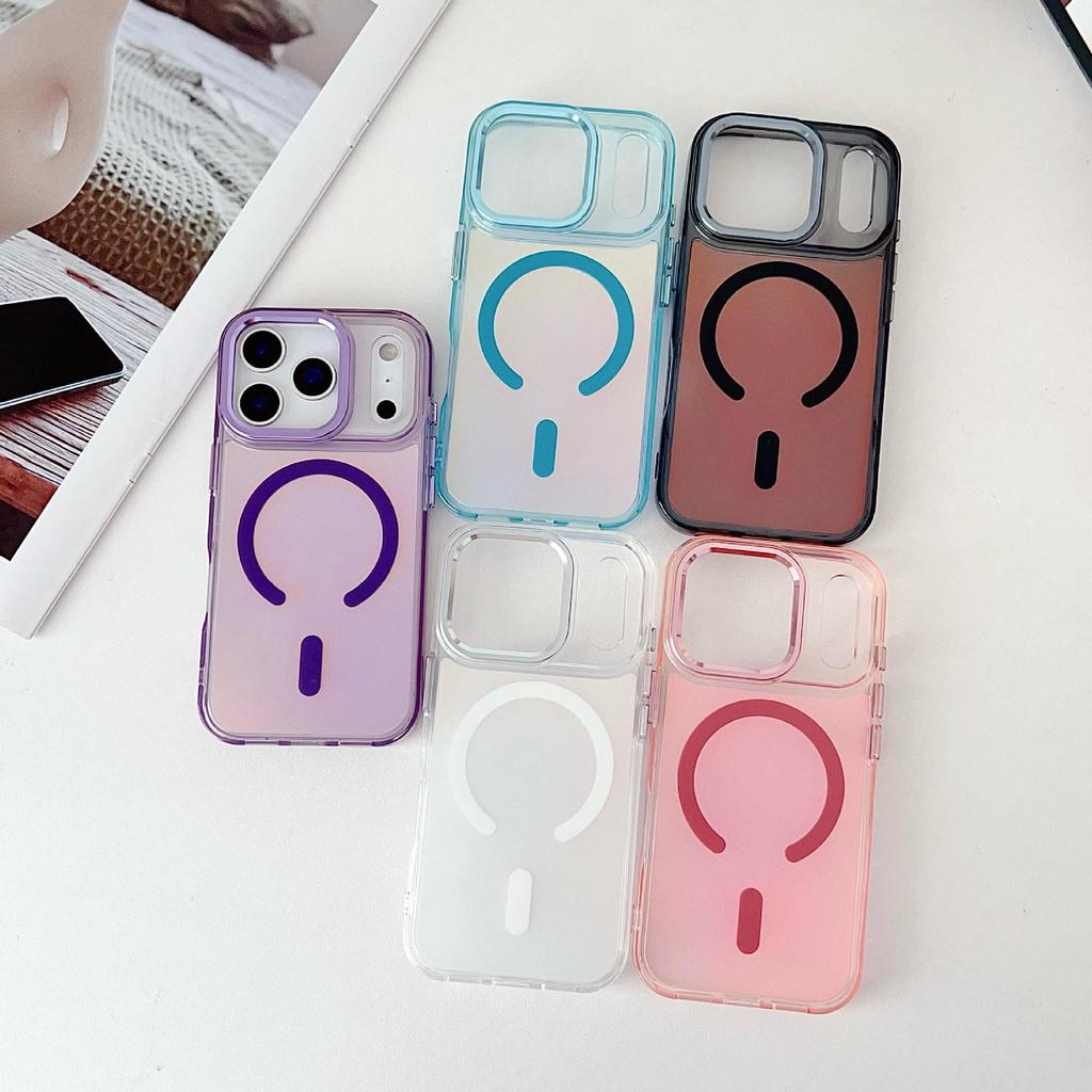 Jasný Stínový Chameleon Magnetický Kryt na Telefon pro Apple 17 Pro Max s Kompatibilitou Trendových Tlačítků 15/16.