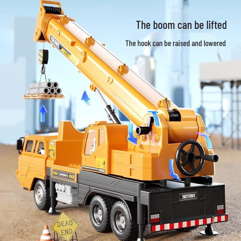 Lilit XL Hand-Crank Excavator Model Crane Toy for Kids