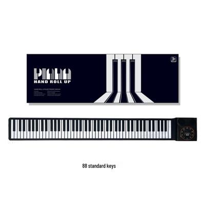 Piano Eletrônico Dobrável em Cruz: Teclado Portátil de 88 Teclas/61 Teclas Enrolável com Design Espessado e Recarregável