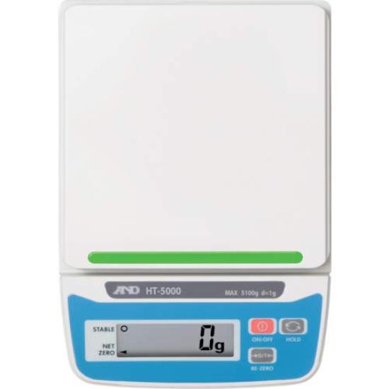 Digital Scale 5100g Minimum 1g Pan No A&D HT-5000 <Capacity display dimensions 132(W)130(D)mm certification>