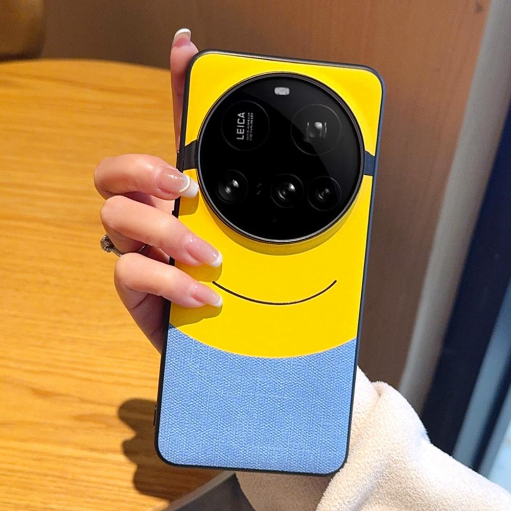 For Xiaomi 15 Ultra Case Big Eye Yellow Creative Design Leather + PC Phone Cover