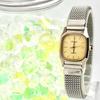 Used [New Battery] ORIENT Chandor Ladies Watch Gold Rectangular J65527-20