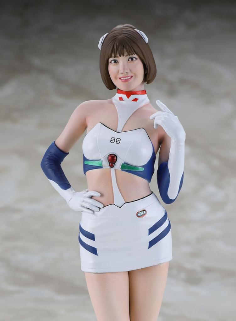 Hasegawa Real Figure Collection Evangelion Racing Circuit Mate Akagi approximately 14cm unpainted resin kit SP651 1/12 Arisa/Ayanami Rei, tall,